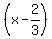 %28x-2%2F3%29