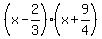 %28x-2%2F3%29%28x%2B9%2F4%29