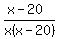 %28x-20%29%2Fx%28x-20%29