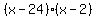 %28x-24%29%28x-2%29