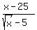 %28x-25%29%2F%28sqrt%28x%29-5%29