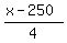 %28x-250%29%2F4