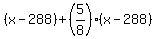 %28x-288%29%2B%285%2F8%29%28x-288%29