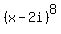 %28x-2i%29%5E8
