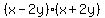 %28x-2y%29%28x%2B2y%29