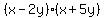 %28x-2y%29%28x%2B5y%29