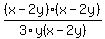 %28x-2y%29%28x-2y%29++%2F+3y%28x-2y%29+