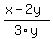 %28x-2y%29++%2F+3y+