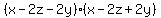 %28x-2z-2y%29%28x-2z%2B2y%29
