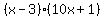 %28x-3%29%2810x%2B1%29