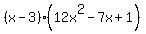 %28x-3%29%2812x%5E2+-+7x+%2B+1%29