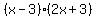 %28x-3%29%282x%2B3%29