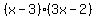 %28x-3%29%283x-2%29