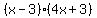 %28x-3%29%284x%2B3%29