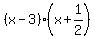 %28x-3%29%28x%2B1%2F2%29