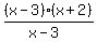 %28x-3%29%28x%2B2%29%2F%28x-3%29