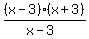 %28x-3%29%28x%2B3%29%2F%28x-3%29