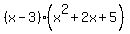 %28x-3%29%28x%5E2%2B2x%2B5%29