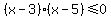 %28x-3%29%28x-5%29%3C=0