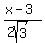 %28x-3%29%2F%282sqrt%283%29%29