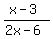 %28x-3%29%2F%282x-6%29