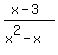 %28x-3%29%2F%28x%5E2-x%29