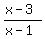 %28x-3%29%2F%28x-1%29