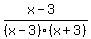 %28x-3%29%2F%28x-3%29%28x%2B3%29