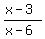 %28x-3%29%2F%28x-6%29