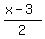 %28x-3%29%2F2