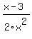 %28x-3%29%2F2x%5E2