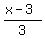 %28x-3%29%2F3