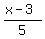 %28x-3%29%2F5