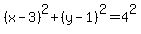 %28x-3%29%5E2%2B%28y-1%29%5E2=4%5E2