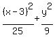 %28x-3%29%5E2%2F25%2By%5E2%2F9