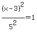 %28x-3%29%5E2%2F5%5E2=1
