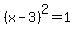 %28x-3%29%5E2=1