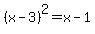 %28x-3%29%5E2=x-1