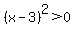 %28x-3%29%5E2%3E0%29