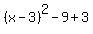 %28x-3%29%5E2-9%2B3