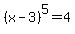 %28x-3%29%5E5=4