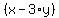 %28x-3%2Ay%29