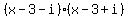 %28x-3-i%29%28x-3%2Bi%29