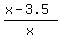 %28x-3.5%29%2Fx