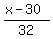%28x-30%29%2F32
