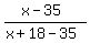 %28x-35%29%2F%28x%2B18-35%29