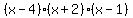 %28x-4%29%28x%2B2%29%28x-1%29