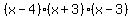 %28x-4%29%28x%2B3%29%28x-3%29