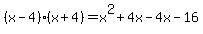%28x-4%29%28x%2B4%29=x%5E2%2B4x-4x-16