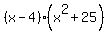 %28x-4%29%28x%5E2%2B25%29